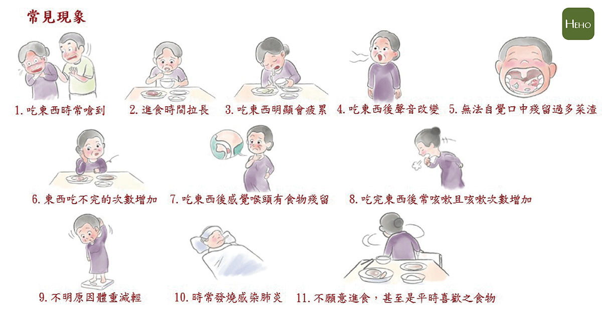 吞嚥困難的長者常見的11大現象