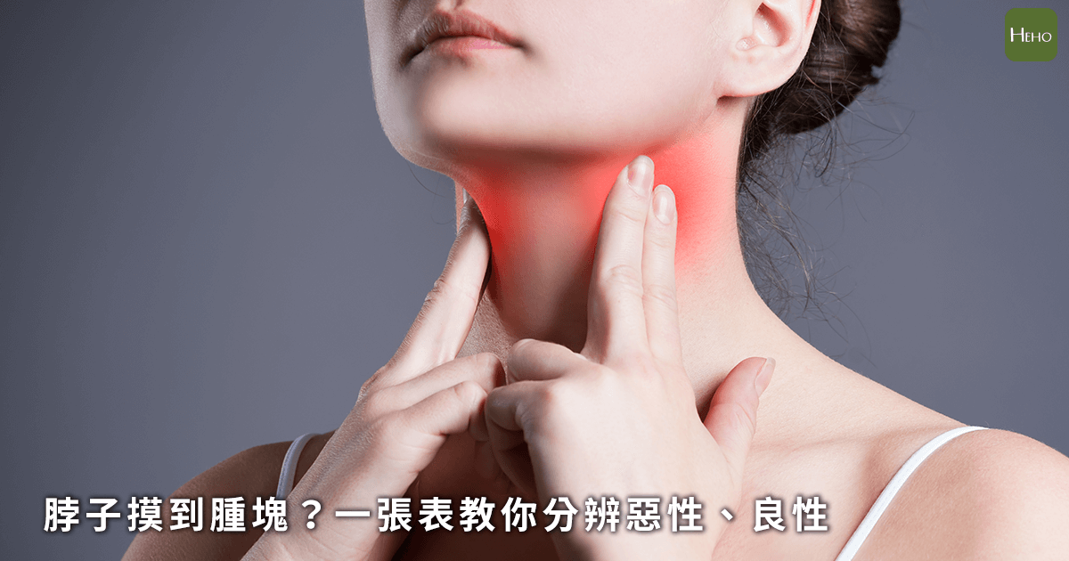 脖子摸起來腫腫的是不是癌症 一張表教你判斷是良性還是惡性 Cancer