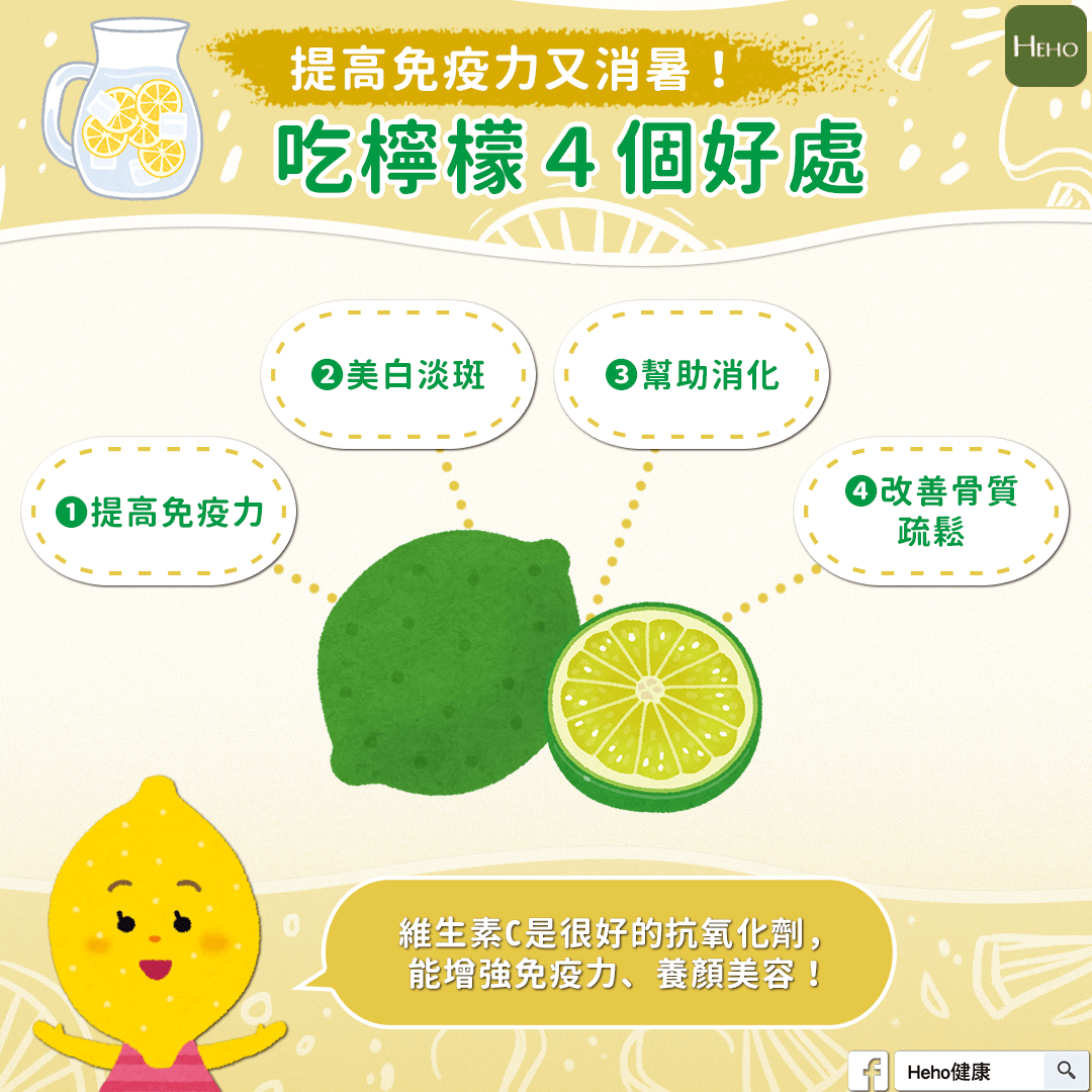 提高免疫力又消暑！吃檸檬４個好處！