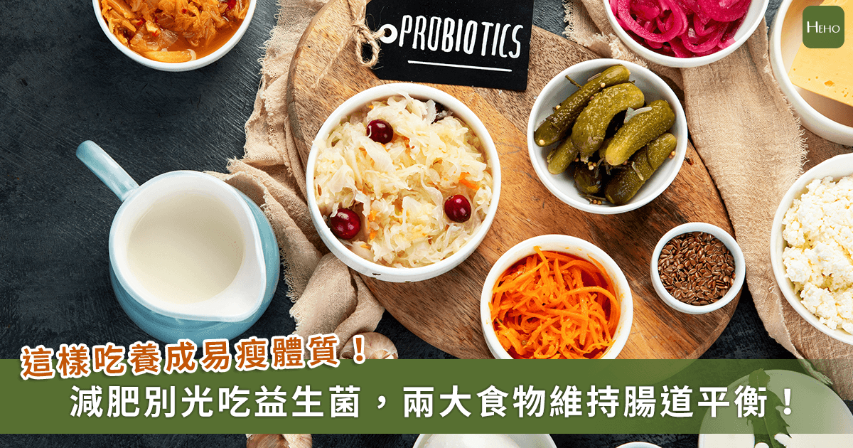 20221014_減肥吃益生菌有用嗎？吃-2-種食物就能維持腸道菌平衡，養成易瘦體質！
