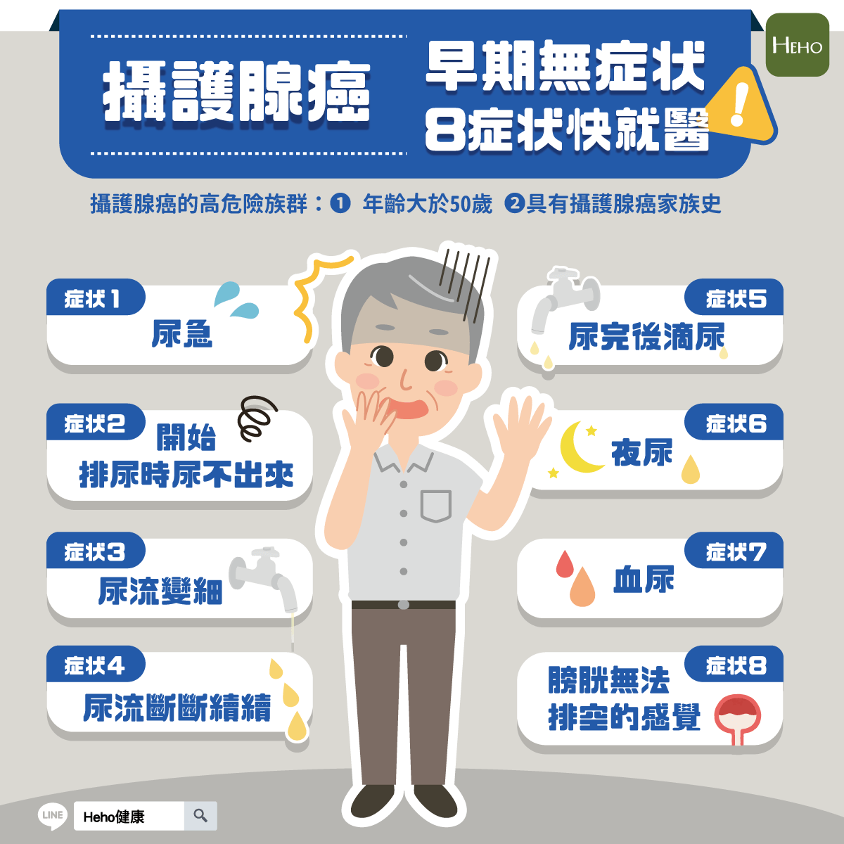 攝護腺癌早期無症狀，出現8症狀快就醫