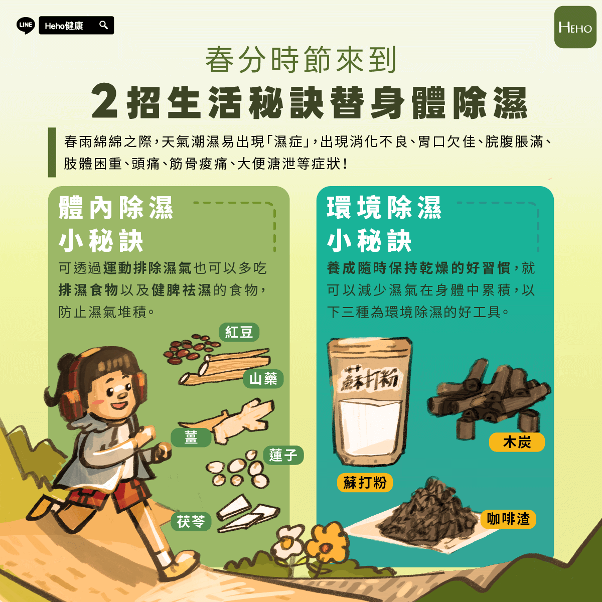 20230314_春分時節,分享 2 招秘訣幫助人體排除濕氣! 20230314_春分時節,分享 2 招秘訣幫助人體排除濕氣!