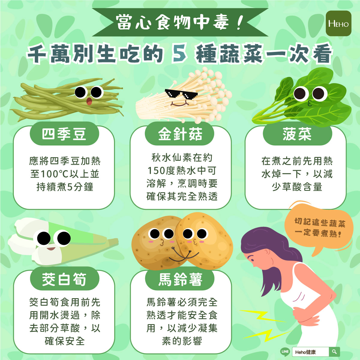 圖解_這5種蔬菜別生吃,小心中毒 圖解_這5種蔬菜別生吃,小心中毒