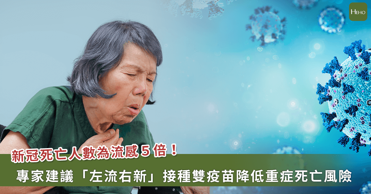 20241105_新冠死亡人數為流感５倍！專家建議「左流右新」接種雙疫苗降低重症死亡風險