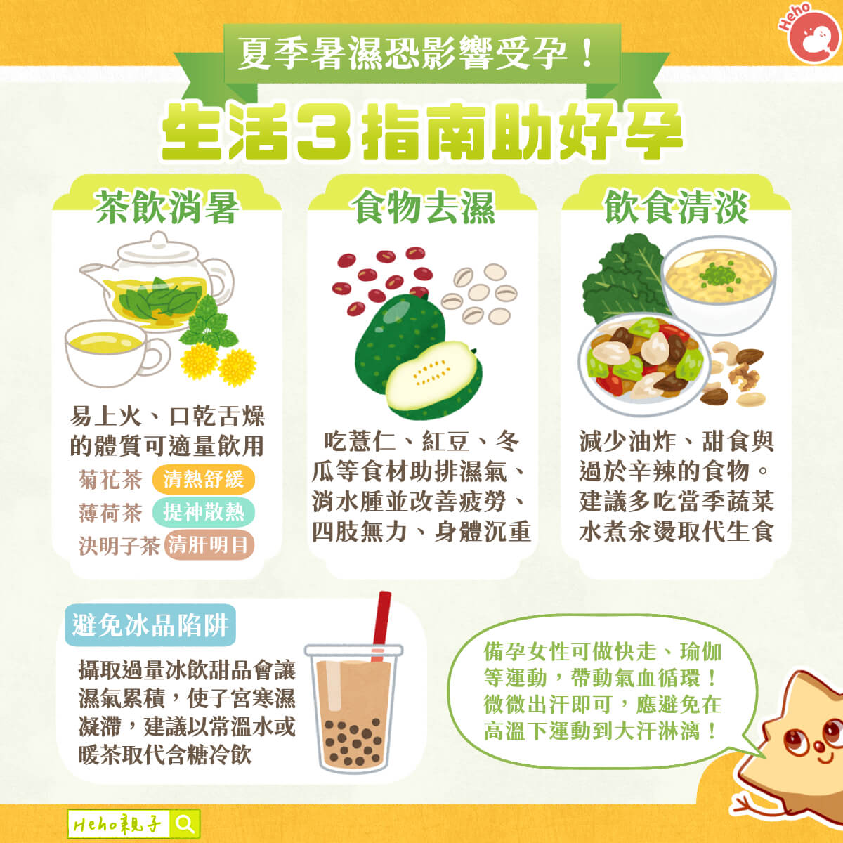夏季「暑濕」恐影響受孕！生活３指南助好孕